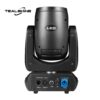 A black IP20 120W Led Moving Head Beam Light with control ports, power switch, and branding visible on the top left, photographed against a white background.