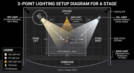 What Is 3-Point Lighting? A Practical Guide for Stage Lighting 3 image 21