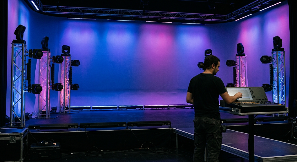 Background LED Lighting: A Complete Guide for Stage & Event Professionals 2 led stage lights 1