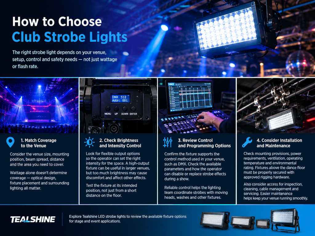 Club Strobe Lights: Safety, Effects & Lighting Ideas 4 led strobe