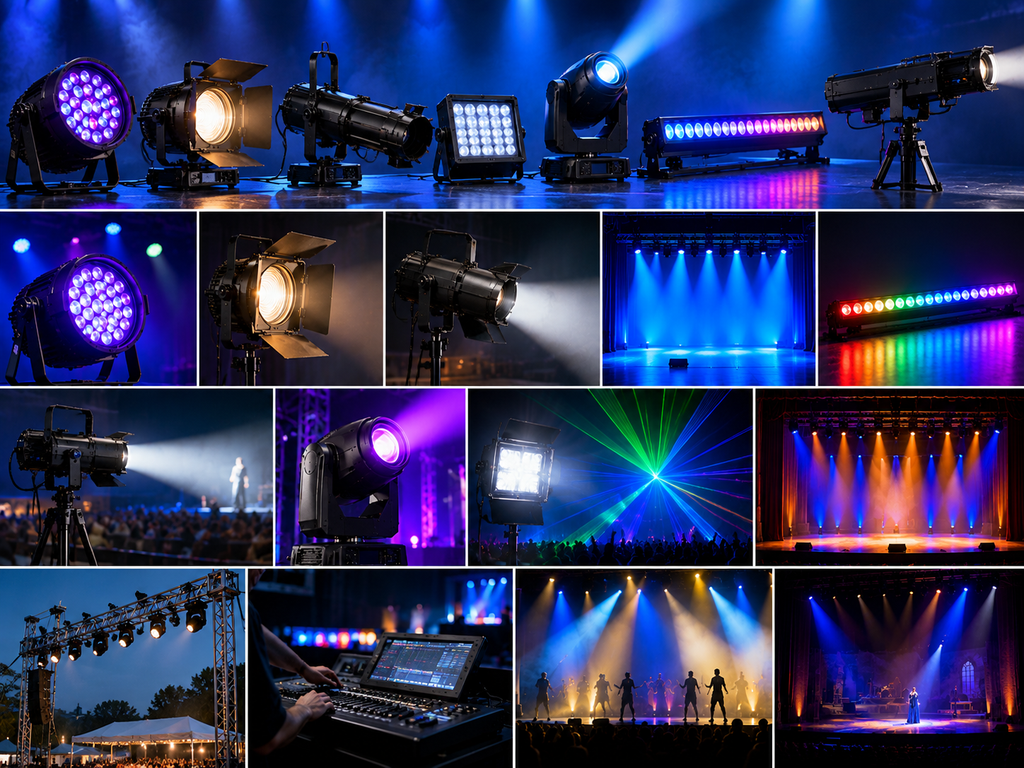 Types of Stage Lights: Names, Uses and How to Choose the Right Ones 4 stage lighting